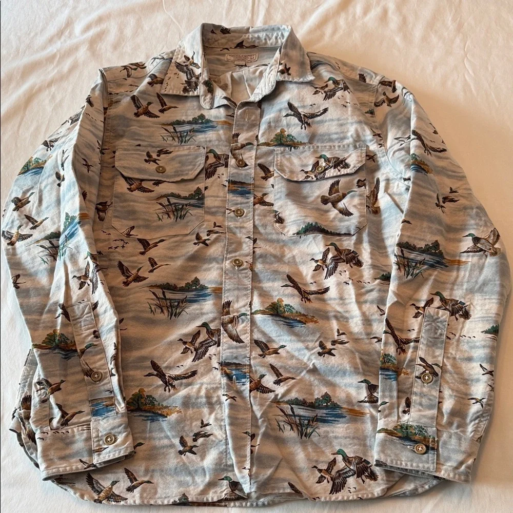 J. Crew x Wallace & Barnes Men's Nature Print Casual Shirt